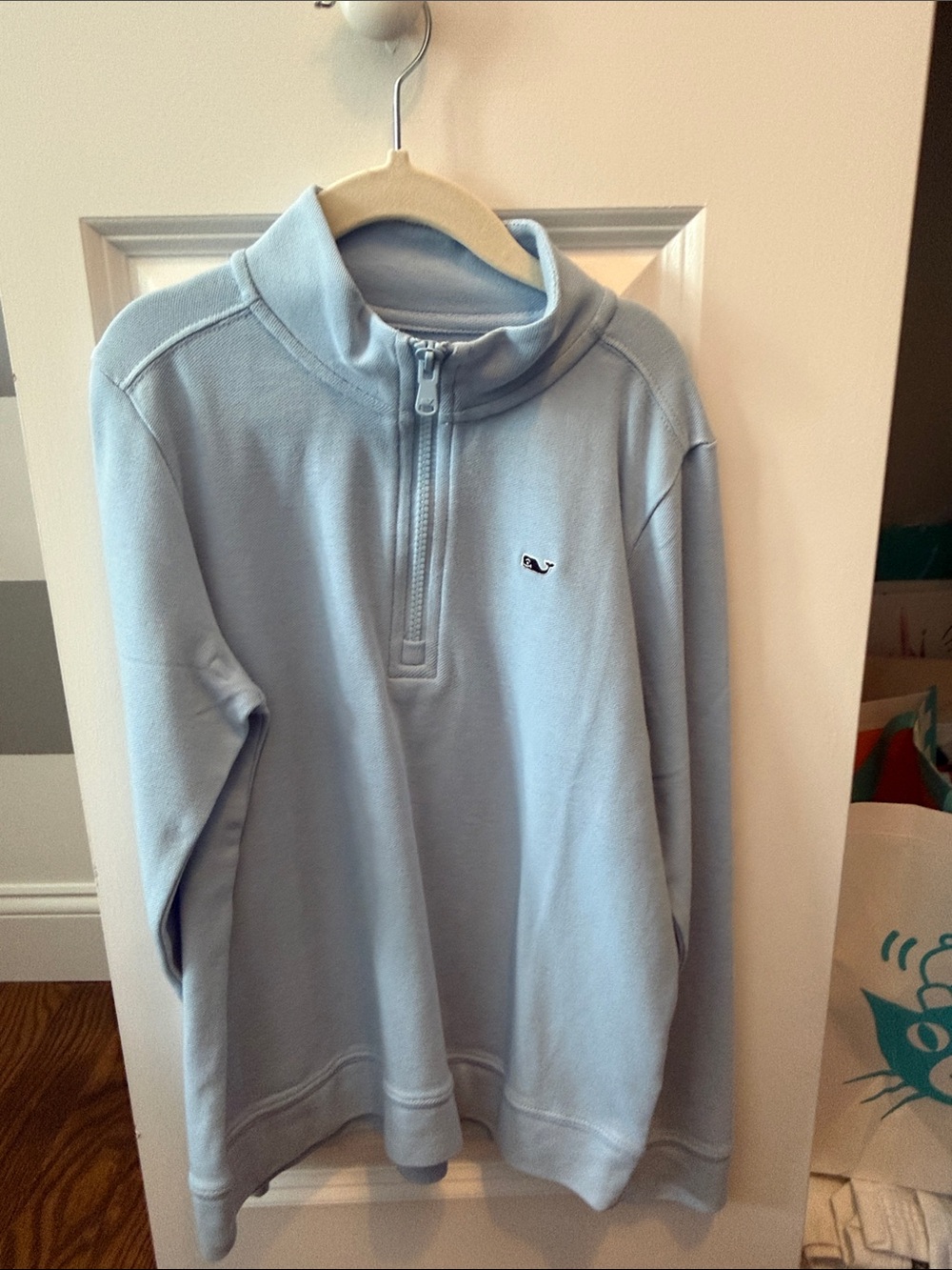 Vineyard Vines Light Blue Quarter-Zip Pullover